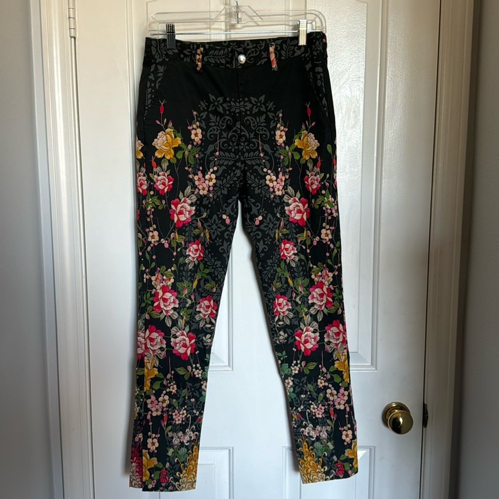 Pete & Greta Johnny Was floral vintage style skinny pant (4)